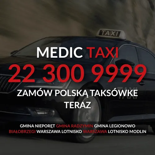 Medic Taxi – polska taksówka, tel. 22 300 9999